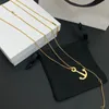 Luksusowy designer naszyjnik moda złota okrągła naszyjnik p endant klasyczny biżuteria walentynkowa prezent urodzinowy prezent urodzinowy