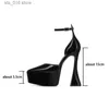 Fashion Summer 2024 Women's Spring High en Dress Heel Dik Bottom Buckle Pointed Brand Walking Banquet Single Shoes T230828 468 Br