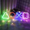 Led Neon Light Jeu Icône Signe Lampe USB Charge Tenture Murale Atmosphère Veilleuse Pour PS4 Salle De Jeux Décor Néon Signes Cadeau HKD230825