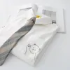 Hosen Damen Bluse Weißes Hemd mit Krawatte Kurzarm Cartoon Print Sommer Top Weiblich Japan Preppy Style JK Uniform Blusen