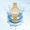 Wristwatches Shell Dial Billing Timepiece Luxury 18K Gold Diamonds Watches Jewelry Bracelet Wristwatch Ladies Watch For Women