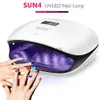 Nail Dryers SUN4 Nail Lamp 48W UV LED Nail Dryer for Curing Gels Polish With LCD Display Smart Sensor Manicure Nail Art Salon Equipment x0828