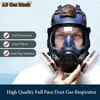 Vêtements de protection Respirateur chimique de haute qualité nouveau masque à gaz A8 masque complet anti-pollution respirateur masque complet en silicone filtre HKD230826