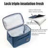 Ice PacksIsothermic Bags Portable Lunch Bag Thermal Insulated Lunch Box Tote Cooler Handbag Waterproof Backpack Bento Pouch Company Food Storage Bags 230828