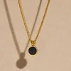 Pendant Necklaces JHSL Fashion Jewelry Women Small Round Pendants Gold Color Stainless Steel Short Neck Chain Arrival