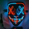 Partymasken Halloween-Maske mit LED-Leuchten, gruselige Maske für Festival, Cosplay, Halloween, Kostüm, Maskerade, Partys, Karneval, Geschenk FY7943 285r