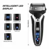 كهربائي Shavers Pro Male Male Electric Shaver Beard Foil Razor للرجال قابلة لإعادة الشحن.