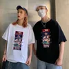 メンズTシャツjujutsu kaisen EyesアニメプリントTシャツ男性女性グラフィック服ユニセックストップクールティーティーヒップホップシャツ