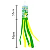 100pcs St. Patrick 's Day Shamrock Windsock 플래그 아일랜드 녹색 트럭 패턴 디자인 윈드 콕 야외 교수형 장식