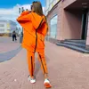 Multi Color Classic Letter Pattern Imprimer Sweatsuits unisexes Tenues d'automne Survêtements de mode Retour Zipper Loose Outfit 2 pièces ensemble femmes designer