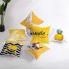 YWZN Pineapple Leaf Yellow Pillow Case Decorative Pillowcase Pineapple Yellow Throw Pillow Case Cover Printing Pillow Cover HKD230825 HKD230825