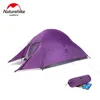 テントとシェルターの雲の上に1 2テント超軽量キャンプダブルレイヤー防水屋外ハイキングバックパッキング無料マット230826