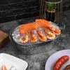 Piatti 1PC Mini vasi per fiori Robusto contenitore per frutti di mare El Restaurant Stoviglie creative (Argento)