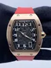 Richarmilles armbandsur Swiss Sports Mechanical Watches Richarmilles Extra Flat 67-01 Rose Gold Mens Watch Box Papers