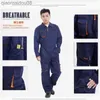 Protective Clothing 2021Work Overall Uniform Men Women Working Coveralls Welding Suit Car Repair Workshop Mechanic Plus Size clothes HKD230826