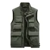 Bolubao Men utomhusväst Multi-fickig fast färg Fiske Director Reporter Arbeta Waistcoat Photography Casual Vest Jacket Male HKD230828