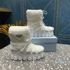 Nylonowa tablica kostki narciarskie buty śniegu pompki bootie okrągły designerski designerski moda buty rozmiar 35-42