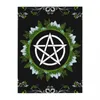 Table Cloth Green Witch Pentacle Nature Rectangular Dining Room Mat Tablecloth For Home Wedding Party Decorate Oil-proof