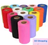 Classic Tulle Roll Spool 6"x100yd Wedding Netting Sheer Decor Banner Garland Tassel Chair Bow Sash Diy Tutu Skirt Fabric Gift Craft Wrap favors