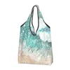 Shopping Bags Cute Great Wave Off Kanagawa Vintage Japanese Tote Bag Portable Grocery Shopper Shoulder