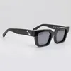Роскошные дизайнерские солнцезащитные очки для мужчин, женщин, мужские крутые стильные модные классические толстые пластины, черные, белые, квадратные очки, мужские солнцезащитные очки 243e