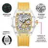 Richardmill – montre Richar Millers pour homme, mécanique, tendance, Cool, grand cadran, étanche, cadran jaune, nouvelle collection 2023