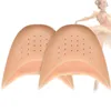 Аксессуары для запчастей для обуви 2pcs Силиконовые гелевые шапки с мягким балетом Pointe Dance Athlete Shoe Pads дышащие универсальные прокладки для девочек Women Works Care 230828
