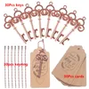 30Set Portable Key Bottle Opener Beer Bottle Can Opener Hangings med kort och ringnyckelring