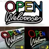 Led OPEN Neon Light Sign Dimmable Neon Hanging up for Bar Cafe Store Shop Window Business Signs 55 x 35 cm HKD230825