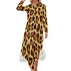 Повседневные платья стильные леопардовые шифоновое платье сексуальное v v nece print