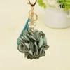Keychains Artificial Flower Car Keychain for Women Men Pearl Solid Color Pendants Key Ring Holder Girls Bags Accessories