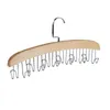 12 Haken Houten Hangers Rekken Met Rvs Sjaal Haken Stropdas Riem Doek Hanger Organizer Kledingrekken Q526