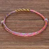 Braccialetti con ciondoli Bracciale regalo con corda intrecciata Colorata bella amicizia lavorata a maglia regolabile perline di rame tibetano