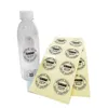Özel Logo Baskılı Şeffaf Net Daire Şekli Süt Çay İçecekleri Kupası Etiketleri