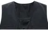 Spring and autumn Multi-pockets Men' s Vests Jackets Cotton Outerwear Coats Middle-age Man XXXL HKD230828