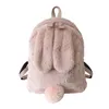 Plecak 2023 Autumn and Winter Solid Kolor Plush Cartoon Children Student School Bag Casual Girl