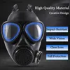 Skyddskläder 87 Svart Multipurpose Full Gas Mask Respirator Målning Spray Bekämpningsmedel Naturlig gummimask Kemisk förebyggande mask Arbetssäkerhet HKD230826