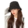 Berretti Versione coreana della primavera e dell'autunno Moda femminile Ins Bordo ruvido Cappello da pescatore Outdoor Casual Hip Hop Panama Bob Hats