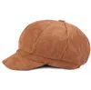 Czapki czapki/scl beret damskie ośmiokątne kapelusz artysta kapelusze hats gazeta podróżna chłopiec męski i kobiety słodkie dziewczęta Cap 56-58cm czysty kolor oti25