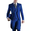 Costumes pour hommes Blazers Ensembles de smoking Premium Tail 3 pièces Slim Fit Un bouton Veste Gilet et pantalon Blazer de marié formel 230828