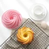 6 polegadas padrão espiral molde de silicone pão bolo fazendo bandeja de cozimento mousse brownie sobremesa diy decoração do bolo ferramentas de cozimento hkd230828