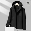 Herren Trenchcoats Jacken Plüsch Fleece Herbst Winter Parka Männer Windschutz Plus Samt Dicke Warme Schwarze Pelz Männliche Kapuze Anorak Wasserdicht