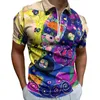 Men's Polos Gustav Klimt Casual T-Shirts Portrait Of Adele Polo Shirts Y2K Shirt Summer Short-Sleeve Printed Clothing Big Size 5XL 6XL