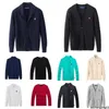 Herrtröjor herr designer polo tröja fleece ralphs skjortor tjocka halv dragkedja hög hals varm pullover smal stickning stickning lauren jumpers liten v002