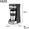 Handmatige koffiemolens Drip Maker 042L met filter LCD en timerdisplay Huishoudelijke 750W-machine 15cm Automok Past op Sonifer 230828