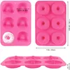 Assadeira de silicone de 4 tamanhos para pastelaria, donuts, forma de silicone, faça você mesmo, bolo, chocolate, bagels, sobremesa, ferramentas de padaria hkd230828