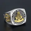 Wedding Rings Ancient Past Master Mason Blue Lodge Masonic Signet Sterling Silver Ring 230828