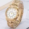 Luxury Watch 4 Style 326933 Sky Dweller GMT Working Steel 18K Gold 40mm Watches Lysande 326938 326935 Automatisk modemänklocka handled