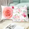 Pink Feather Pillow Case Dekorativ soffa kuddefodral Bäddkudde täcker heminredning bil kudde täcker söt kudde fall 45*45 cm hkd230825 hkd230825