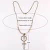 Pendanthalsband MD Fashion Bohemian Jewelry Accessory Link Chain med Cross for Women Gift